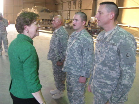 SHAHEEN VISITS WITH AMERICAN TROOPS IN THE MIDDLE EAST